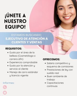 Vacante área de ventas