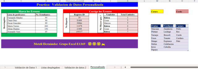 Clase de excel