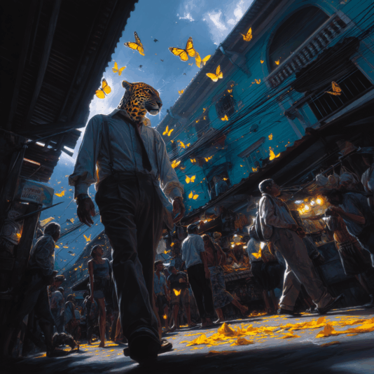 teywaz9439_Magical_realism_painting_a_man_with_a_jaguars_head_1aadf3b9-b5b5-4f73-ab0c-50d7edfc39cf_3